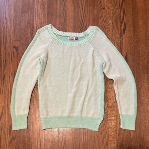 SO Women's Light Green Crew Neck Sweater